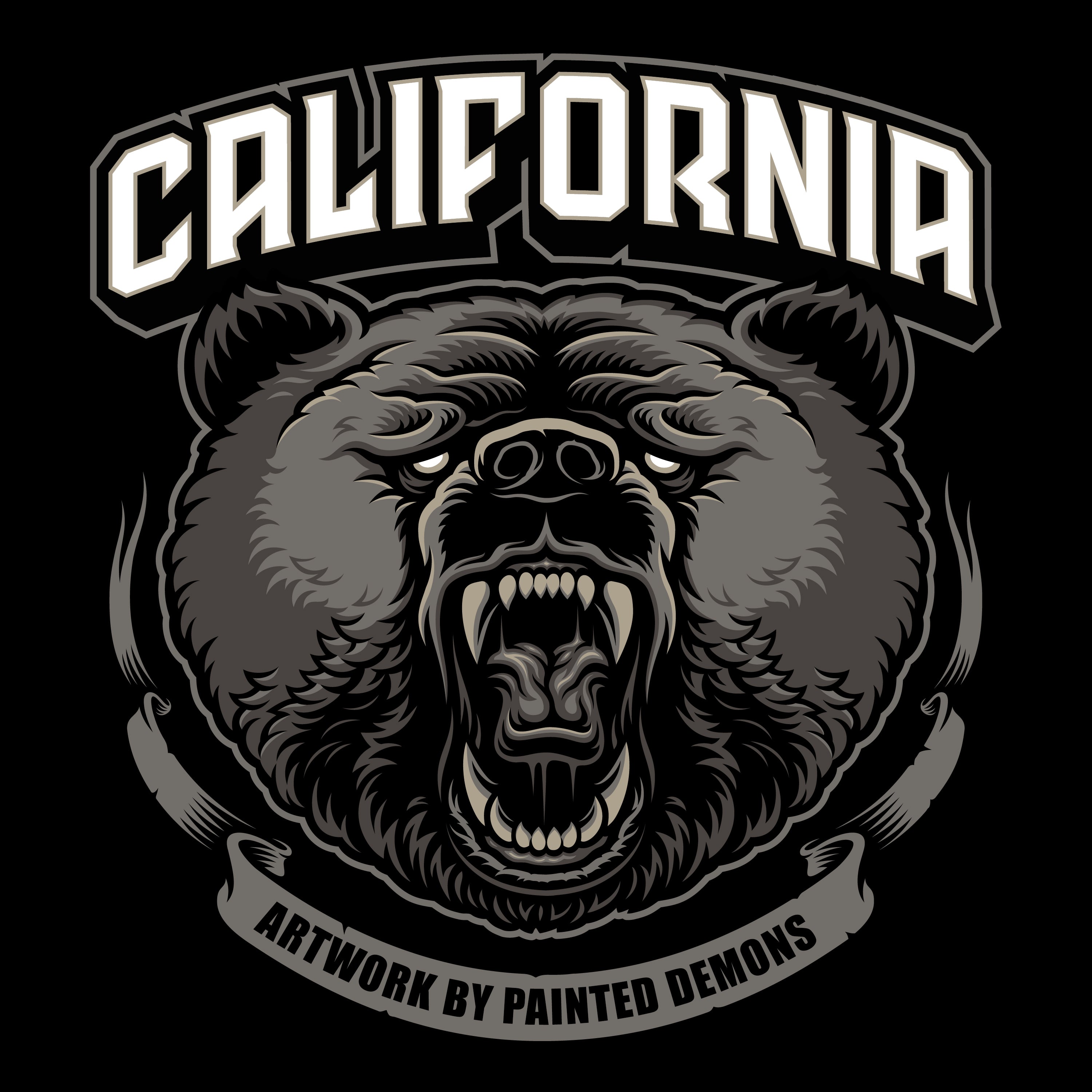 California Bear (Vector Art)