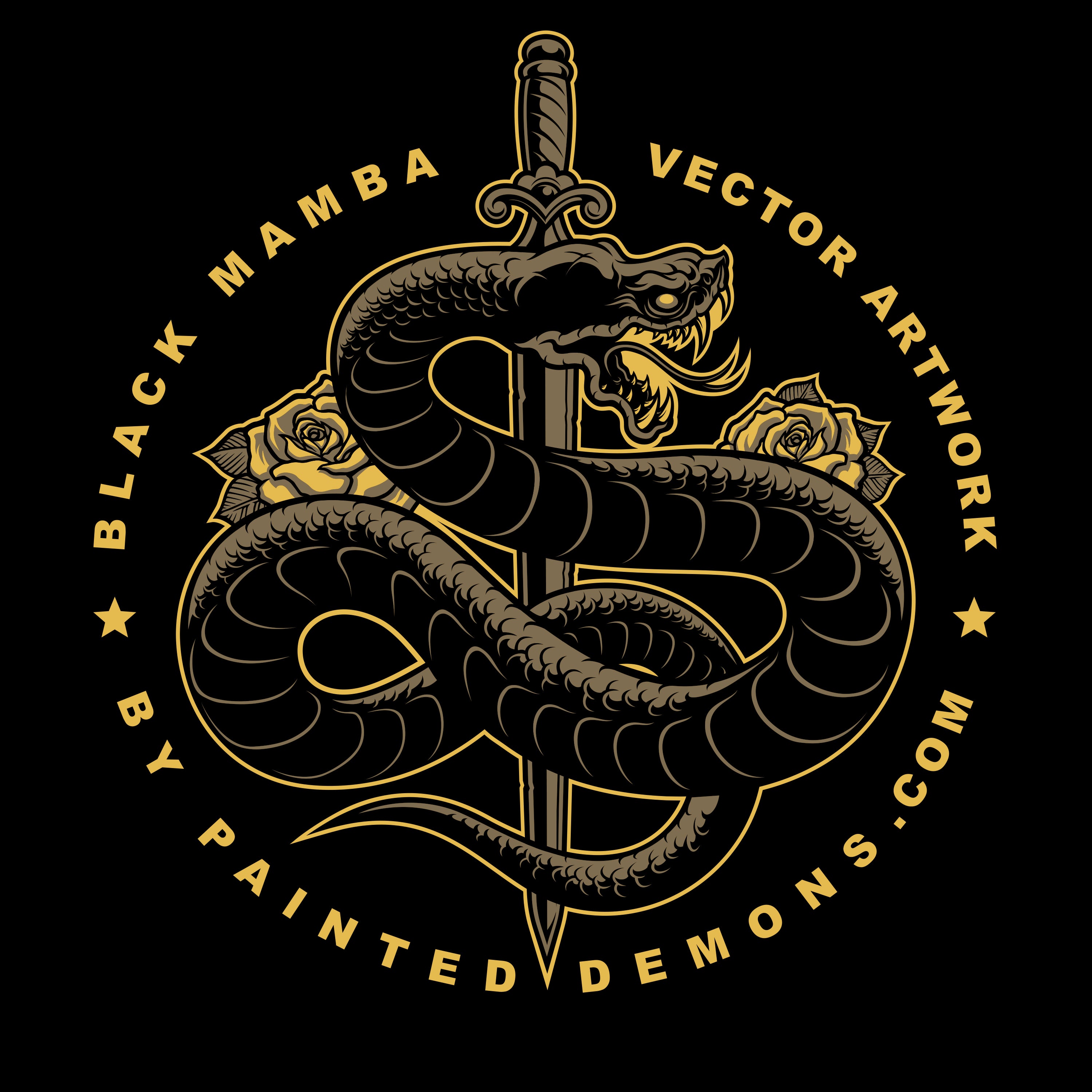 Black Mamba (Vector Art)