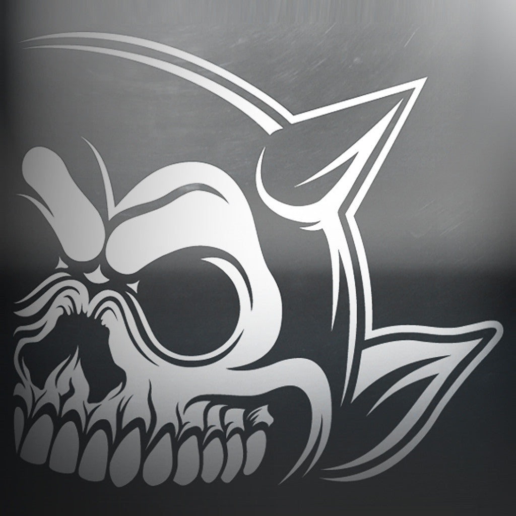 Right Horn - Skull Car Decal