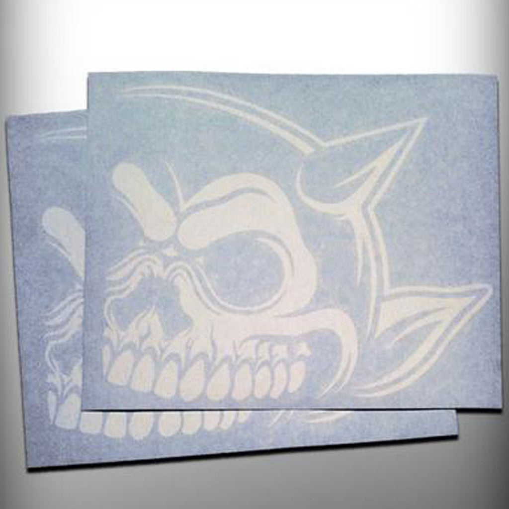 Right Horn - Skull Car Decal