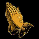 Praying Hands (Vector Art)