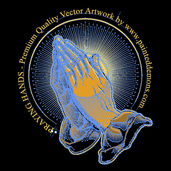 Praying Hands (Vector Art)